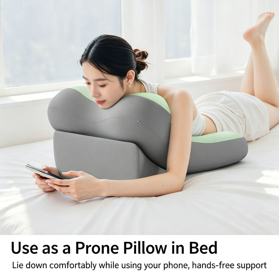 Multifunctional Split Bed Backrest Pillow Neck Lumbar Support Cushion Sofa Reading Pillow Light Yellow Standard Perfect Christmas Gift