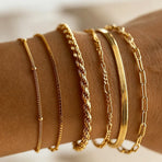 Trendy Layered Irregular Bracelet Set Women Minimalist Bangle Set h5889 Perfect Christmas Gift