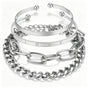 Retro Irregular Bracelet Set Women Layered Bangle Set Minimalist Hand Jewelry h55225 Ideal Christmas Gift