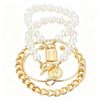 Retro Stackable Irregular Bangle Set Women Fashion Bracelet Set h56451 Suitable for Christmas Gifting
