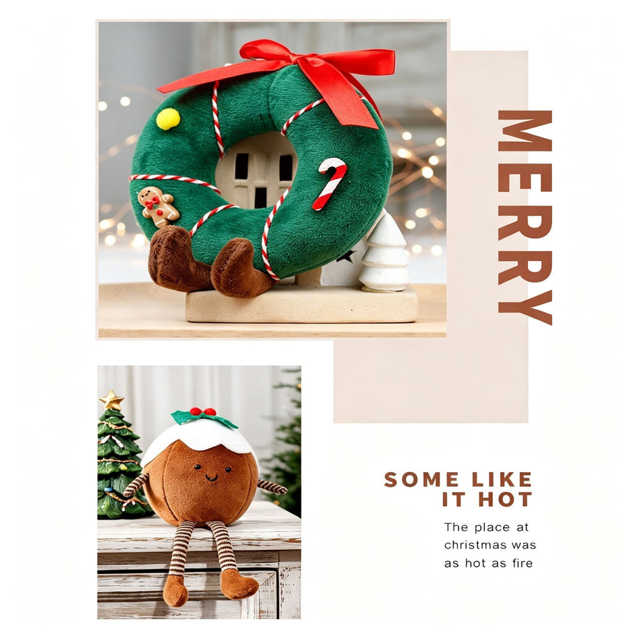 Christmas Tree Shaped Cute Plush Ornament Doll Pendant Holiday Decor Gift Great Christmas Present