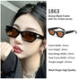 Polished Glossy Black Frame Brown Lens Cat Eye Sunglasses UV400, Retro Premium Outfit Upgrade Look, Perfect Christmas Gift