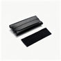 Black Buckle-Free Glasses Case with Microfiber Cleaning Cloth, Portable Scratch-Resistant Eyewear Storage, Ideal Christmas Gift