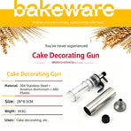 Premium Purple Manual Cookie Icing Gun Set with 6 Piping Nozzles, Sleek DIY Home Baking Tool, High-End Cream Pastry Decorating Equipment, Popular Christmas Holiday Gift