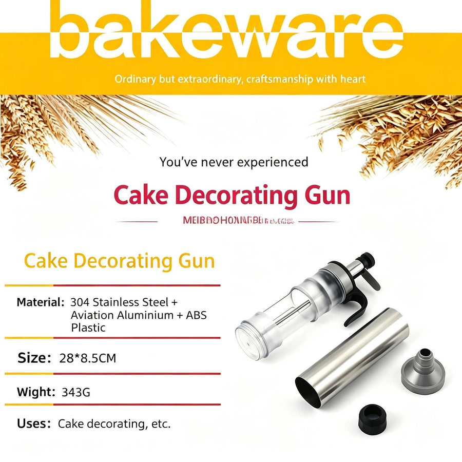 Premium Purple Manual Cookie Icing Gun Set with 6 Piping Nozzles, Sleek DIY Home Baking Tool, High-End Cream Pastry Decorating Equipment, Popular Christmas Holiday Gift