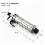 Premium Purple Manual Cookie Icing Gun Set with 6 Piping Nozzles, Sleek DIY Home Baking Tool, High-End Cream Pastry Decorating Equipment, Popular Christmas Holiday Gift