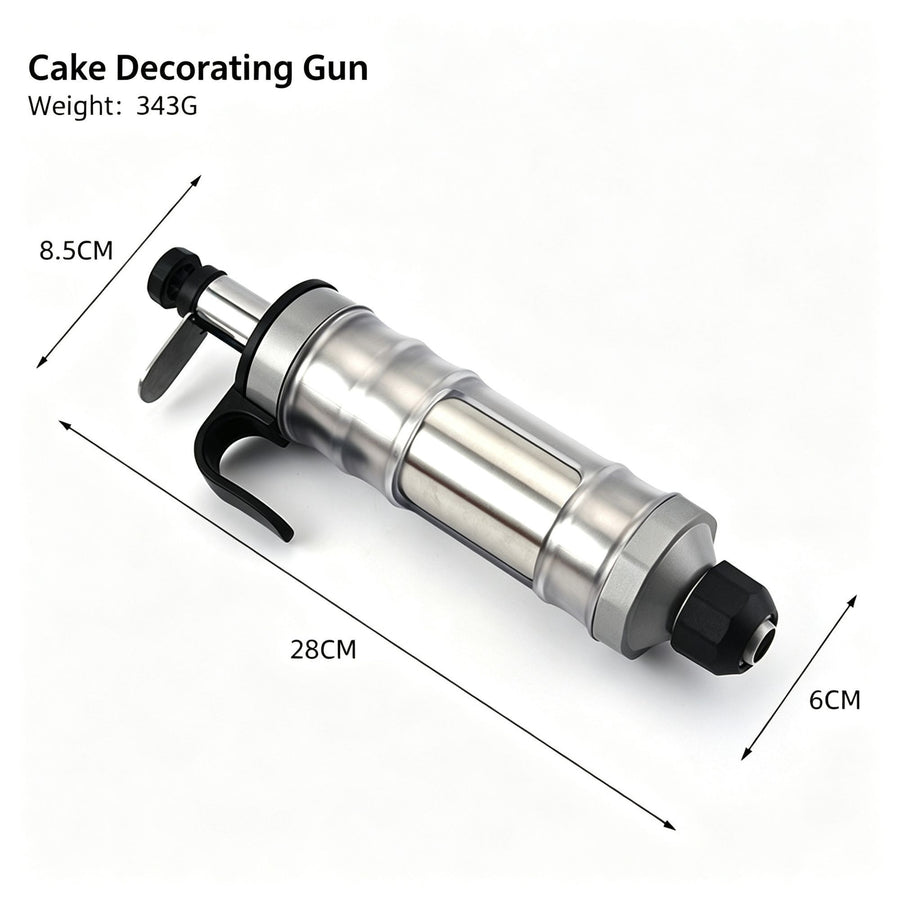 Premium Purple Manual Cookie Icing Gun Set with 6 Piping Nozzles, Sleek DIY Home Baking Tool, High-End Cream Pastry Decorating Equipment, Popular Christmas Holiday Gift