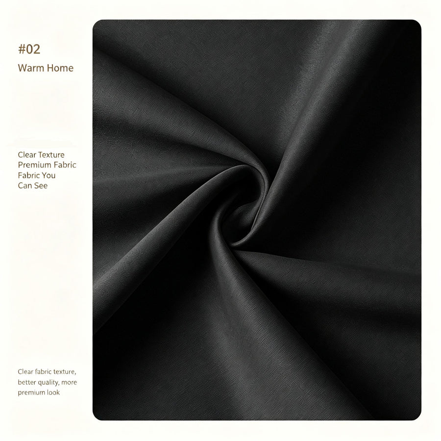 Dark Navy | Approx. 39x79 Inch Single Panel | 545g Per Panel | 210GSM Room Darkening Curtains, Grommet Top 2 Panels, Tailored Drapes for Guest Bedroom & Home Office, Great Christmas Present