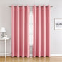 Pink | Approx. 55x69 Inch Single Panel | 670g Per Panel | 210GSM Glare-Free Blackout Curtains, Grommet Top 2 Panels, Makeup-Friendly Drapes for Dressing Room, for Christmas Gifting