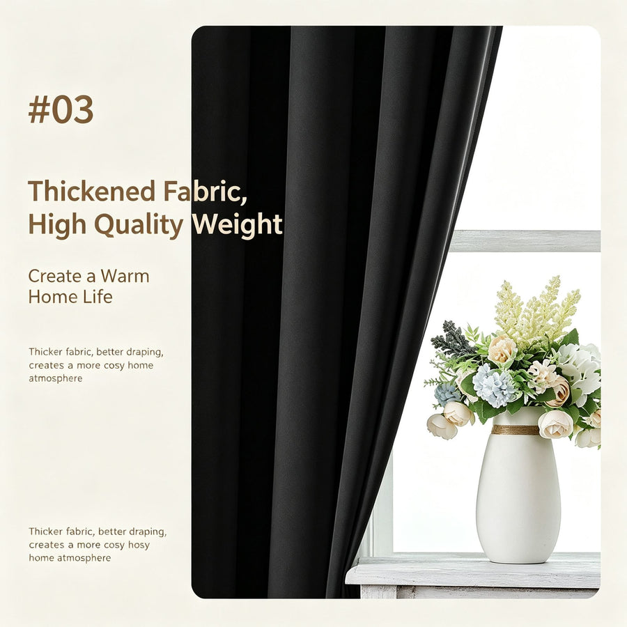 Red | Approx. 52x69 Inch Single Panel | 635g Per Panel | 210GSM Festive Blackout Curtains, Grommet Top 2 Panels, Bridal Room Decor Drapes for Master Bedroom, Perfect Christmas Gift