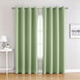 Light Green | Approx. 39x79 Inch Single Panel | 545g Per Panel | 210GSM Room Darkening Curtains, Grommet Top 2 Panels, Pastoral Drapes for Guest Bedroom, Great Christmas Present