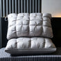 Twisted Elegant Grey High Loft Pillow Pair | 950g Per Piece | Firm Support Pillow Set, Christmas Premium Sleep Set for Upscale Bedroom
