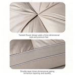 Twisted Elegant Grey High Loft Pillow Pair | 950g Per Piece | Firm Support Pillow Set, Christmas Premium Sleep Set for Upscale Bedroom