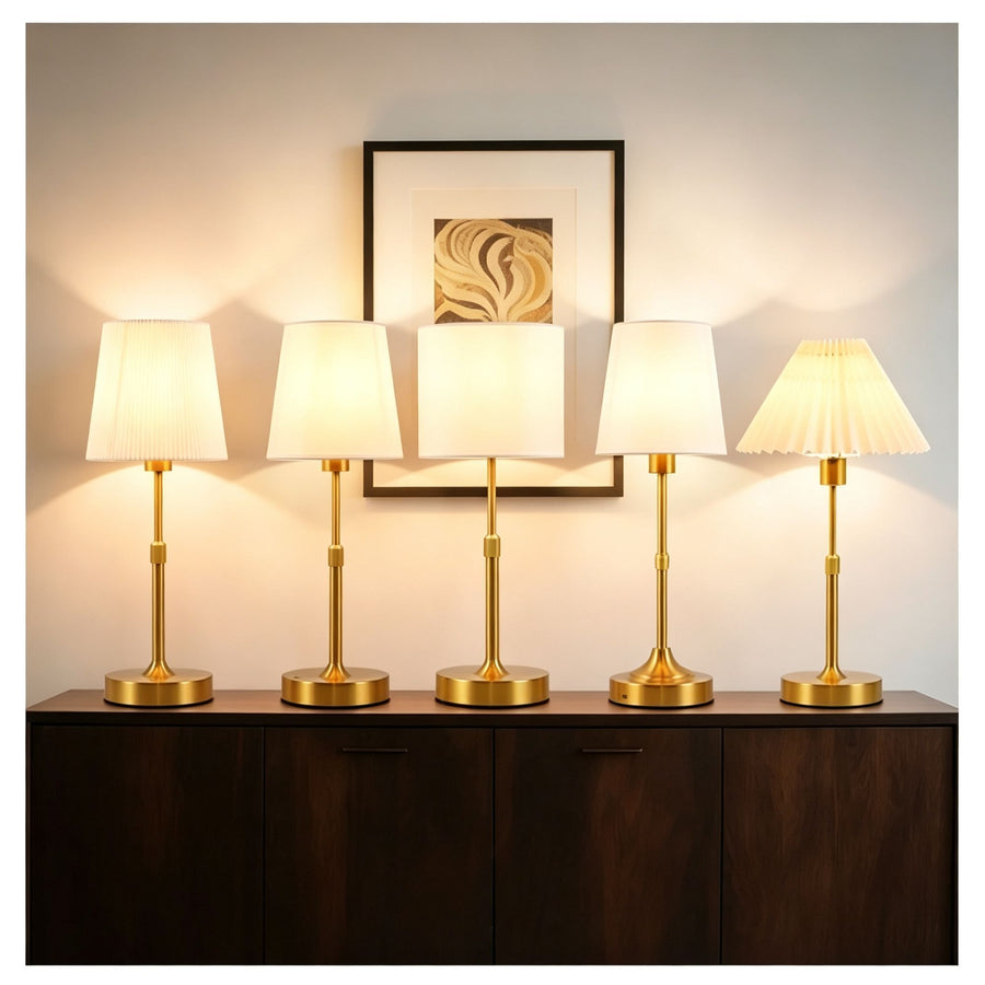 5200mAh Gold A1 Retractable Compact Lamp | Christmas Mini Bedside Choice