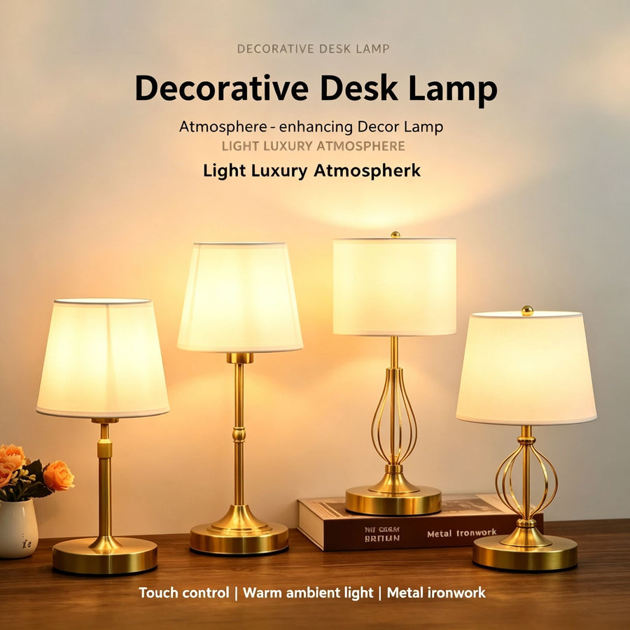 5200mAh Gold B1 Two-Section Vintage Lamp | Christmas Side Table Pick