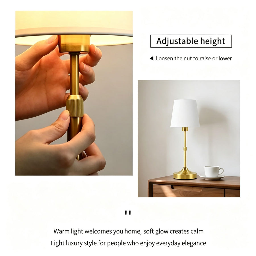 5200mAh Gold B1 Two-Section Vintage Lamp | Christmas Side Table Pick