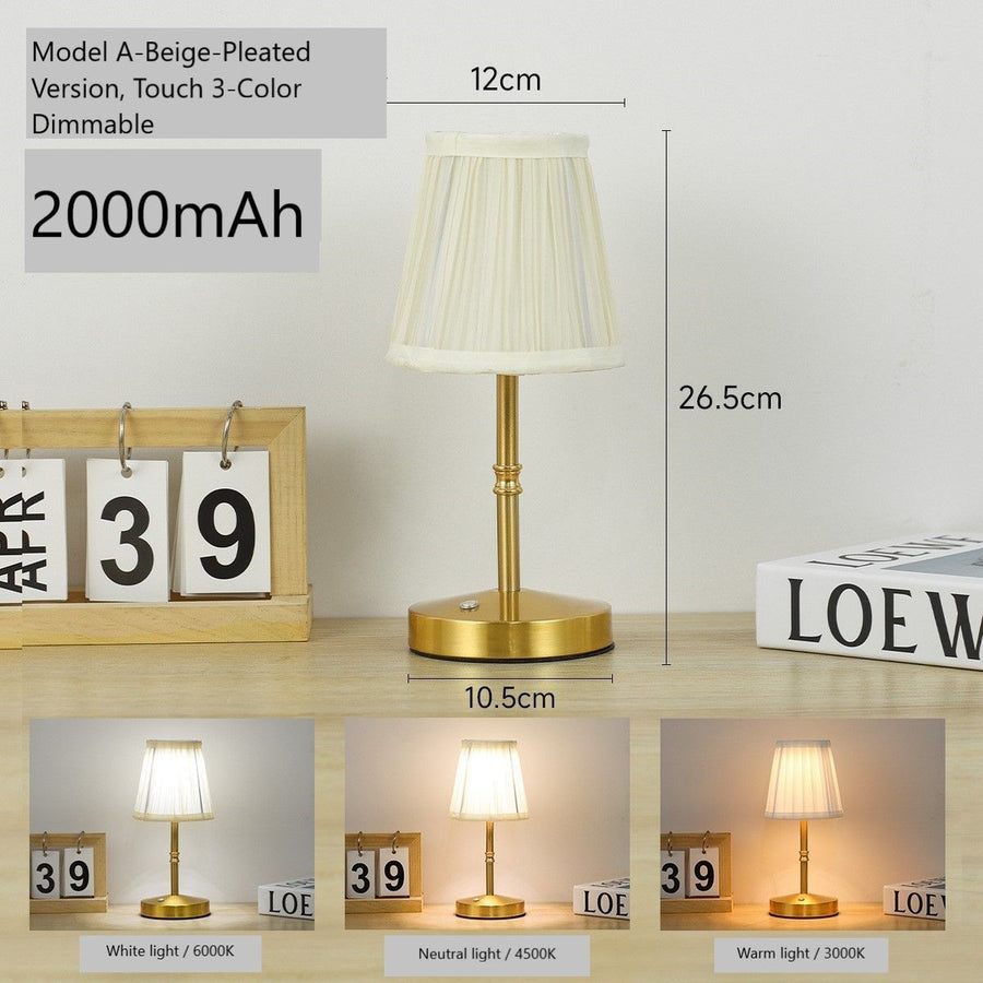 2000mAh Gold E1 Basic Fabric Lamp | Christmas Everyday Use Pick