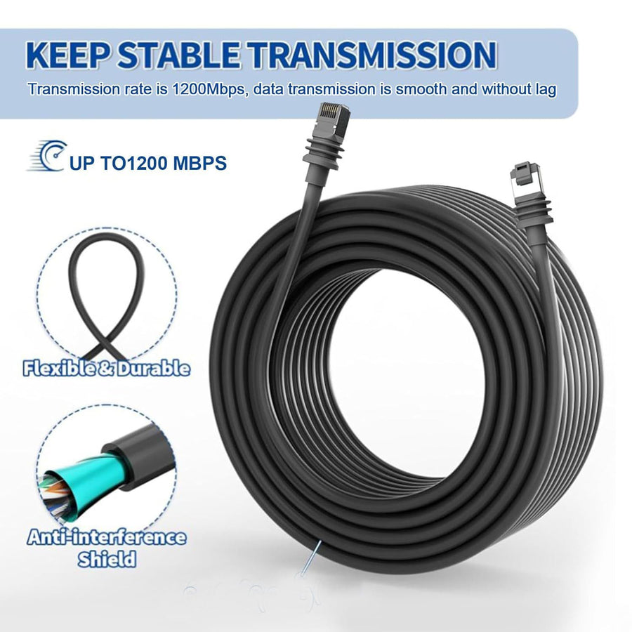 15m Gen3 V3 Data Extension Cord | Double Shielded Communication Cable | Long Range Stable Transmission | Christmas Engineering Wiring Gift