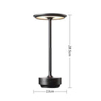 A Flat 2000mAh Black | Minimalist Night Light | Christmas Minimal Bedroom Decor