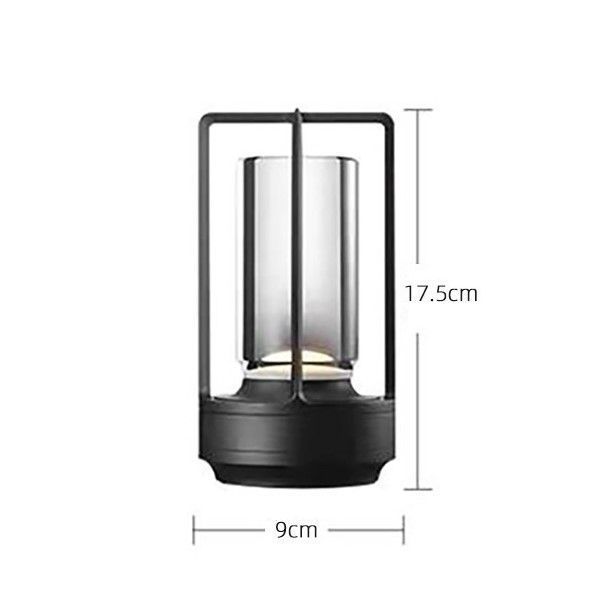 C Touch Circle Aluminum Lamp Black | Touch Control Bar Lamp | Christmas Smart Industrial Light