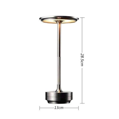 A Flat 1200mAh Silver | Mini Portable Table Lamp | Christmas Compact Carry Light