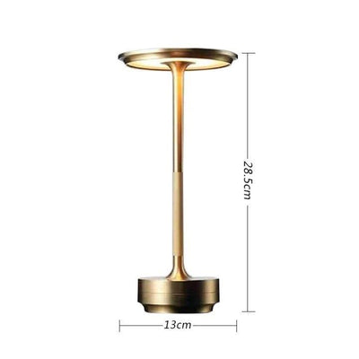 A Flat 1200mAh Gold | Mini Luxury Table Lamp | Christmas Delicate Small Light