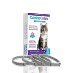 4 Pack Grey Cat Calming Collar 38cm | Halloween Pet Surprise | Stress Relief Comfort Calming Collar