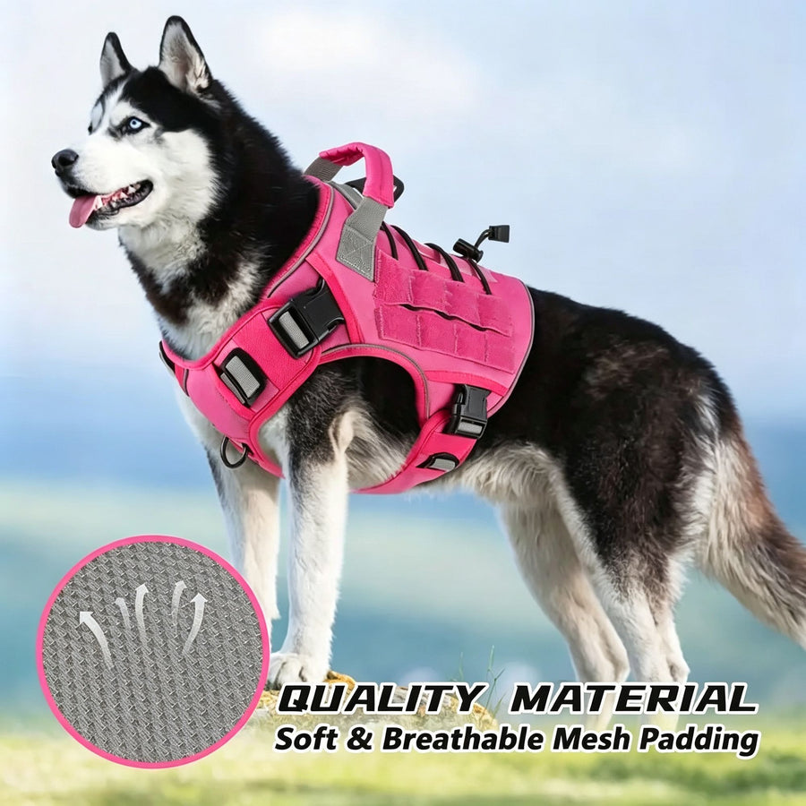 Rose Red S | Waterproof Outdoor Dog Vest Harness | Christmas Walk Gift | for Small Medium Border Collie