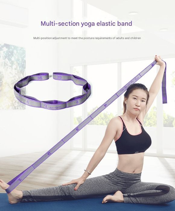 8 Grid Light Green | Posture Correction Yoga Stretch Band | Christmas Adult Yoga Gift | for Daily Body Shaping & Form Training