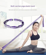 9 Grid Blue Purple | Body Shaping Yoga Resistance Band | Halloween Posture Training Gift | for Adult Yoga Form Correction