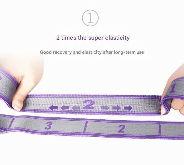 9 Grid Blue Purple | Body Shaping Yoga Resistance Band | Halloween Posture Training Gift | for Adult Yoga Form Correction