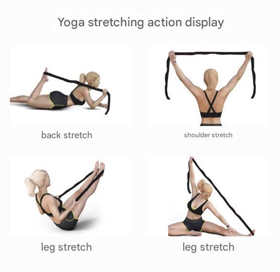 9 Grid Blue Purple | Body Shaping Yoga Resistance Band | Halloween Posture Training Gift | for Adult Yoga Form Correction