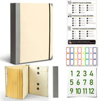 Thick Yellow with New Stickers | Fun Upgraded Manila File Folder | Halloween Limited Sticker Gift | Creative Document Storage Bag