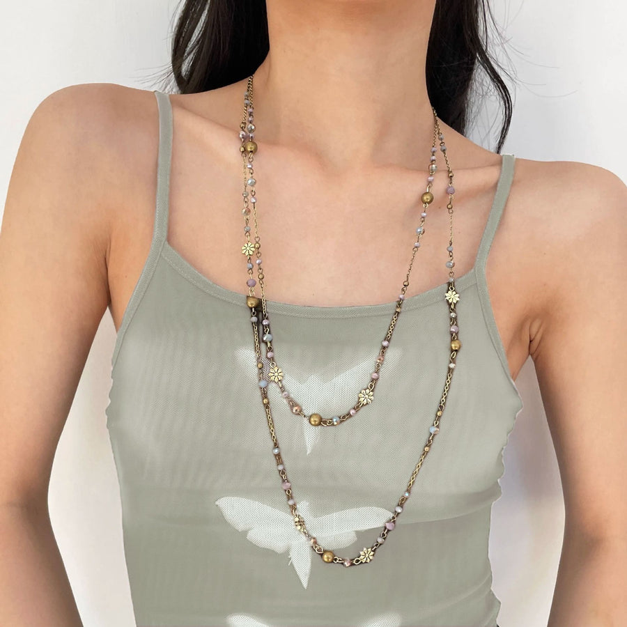 Mixed Size Star Layered | Y2K Dual-size Star Necklace | Halloween Galaxy Style Gift | Stacked Big-small Star Clavicle Chain Cool Spicy Girl Accessory