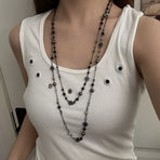 Mixed Size Star Layered | Y2K Dual-size Star Necklace | Halloween Galaxy Style Gift | Stacked Big-small Star Clavicle Chain Cool Spicy Girl Accessory