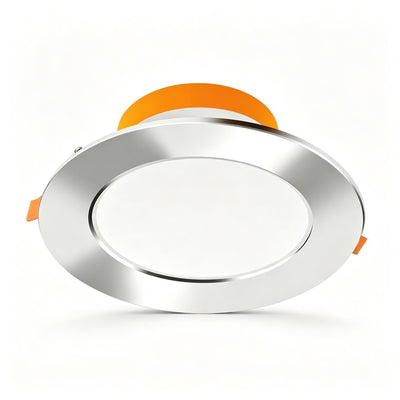 All Aluminum Bright Silver 18W Cool White (Cutout 15-17cm) | Recessed LED Downlight | Christmas Extra Bright Gift | Large Silver Trim High Power Ceiling Light