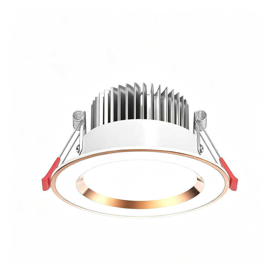 Platinum White 5W Warm White [Luxury All Aluminum] (Cutout 6.5-8.5cm) | Recessed LED Ceiling Light | Halloween Mini Cozy Gift | Small Warm Light All Aluminum Downlight