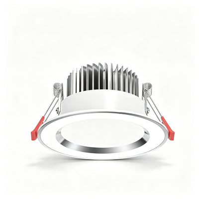 Silver White 5W Cool White [Luxury All Aluminum] (Cutout 6.5-8.5cm) | Recessed LED Downlight | Christmas Luxury Mini Gift | All Aluminum Small Ceiling Light for Corridor
