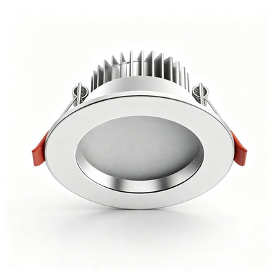 Silver White Full Spectrum 98 CRI 5W Tri-Color Dimmable (Cutout 6.5-8.5cm) | Recessed LED Downlight | Christmas Mini Silver Eye-Care Gift | Small High-CRI Tri-Color Light