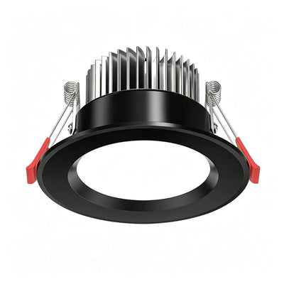 Matte Black 7W Warm White [Luxury All Aluminum] (Cutout 6.5-9cm) | Recessed LED Ceiling Light | Halloween Luxury Warm Matte Gift | All Aluminum Warm Light Matte Downlight