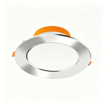 2 Pack All Aluminum Bright Silver 9W Warm White (Cutout 9-11cm) | Recessed LED Ceiling Light | Halloween Versatile Cozy Gift | Medium Warm Light Silver Downlight