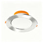 2 Pack All Aluminum Bright Silver 9W Warm White (Cutout 9-11cm) | Recessed LED Ceiling Light | Halloween Versatile Cozy Gift | Medium Warm Light Silver Downlight