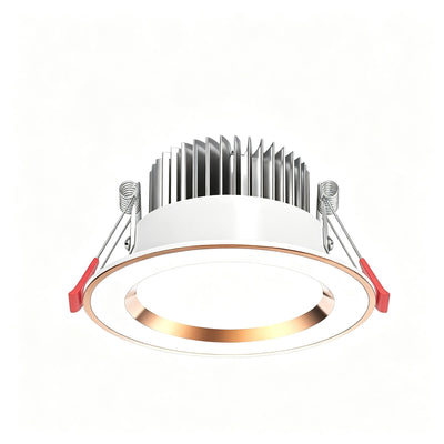 2 Pack Platinum White 5W Warm White [Luxury All Aluminum] (Cutout 6.5-8.5cm) | Recessed LED Ceiling Light | Halloween Mini Cozy Gift | Small Warm Light All Aluminum Downlight