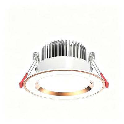 2 Pack Platinum White 7W Cool White [Luxury All Aluminum] (Cutout 6.5-9cm) | Recessed LED Downlight | Christmas Luxury Bright Gift | All Aluminum White Ceiling Light