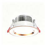 2 Pack Platinum White 7W Tri-Color [Luxury All Aluminum] (Cutout 6.5-9cm) | Recessed LED Downlight | Halloween Luxury Dimmable Gift | All Aluminum 3-Color Ceiling Lamp