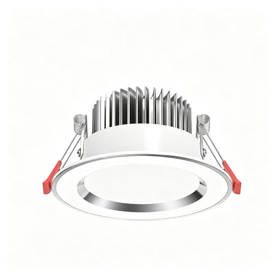 2 Pack Silver White 5W Tri-Color [Luxury All Aluminum] (Cutout 6.5-8.5cm) | Recessed LED Downlight | Christmas Mini Dimmable Luxury Gift | All Aluminum 3-Color Small Ceiling Lamp