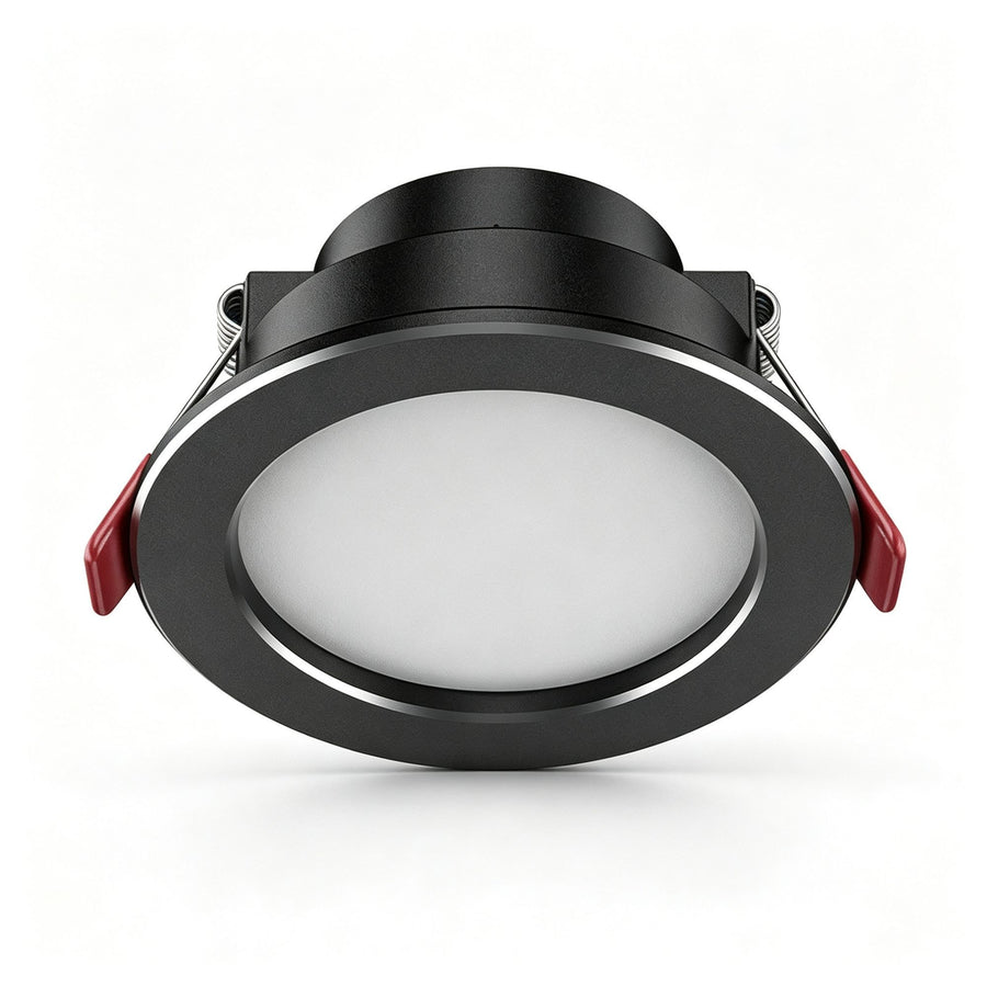 2 Pack Black Silver Flagship Full Spectrum 98 CRI 7W Cool White | Recessed LED Downlight | Christmas High-CRI Contrast Gift Set | Two-Tone Full Spectrum Bright Ceiling Light