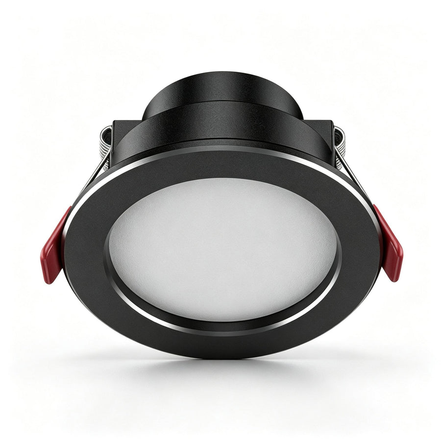 2 Pack Black Silver Flagship Full Spectrum 98 CRI 7W Tri-Color | Recessed LED Downlight | Christmas Dimmable Contrast Premium Gift | 3-Color Tunable Two-Tone Full Spectrum Lamp