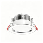 4 Pack Silver White 5W Warm White [Luxury All Aluminum] (Cutout 6.5-8.5cm) | Recessed LED Ceiling Light | Halloween Mini Cozy Silver Gift | All Aluminum Warm Light Small Downlight