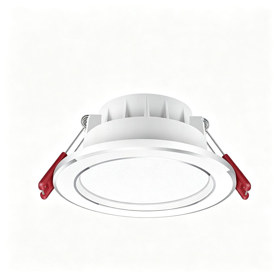 4 Pack Silver White 7W Cool White [Flagship Die-Cast Aluminum] (Cutout 7-9cm) | Recessed LED Downlight | Christmas Flagship Durable Silver Set | Die-Cast Aluminum Sturdy Ceiling Lamp